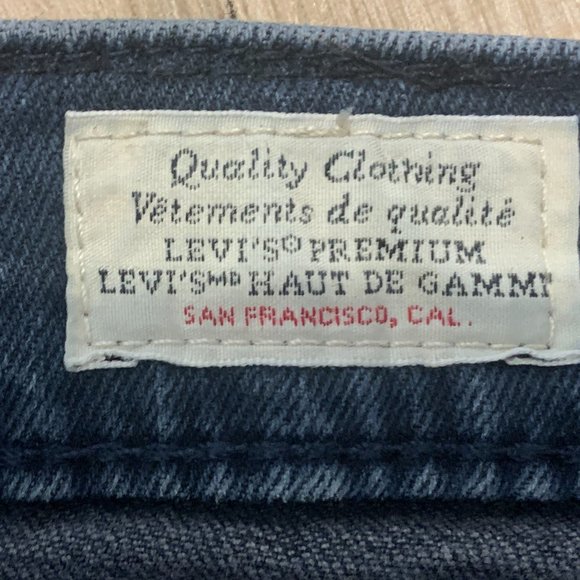 LEvi's 512 dark wash Men's jeans W30 L32 tapered fit Skinny jeans - Picture 9 of 9